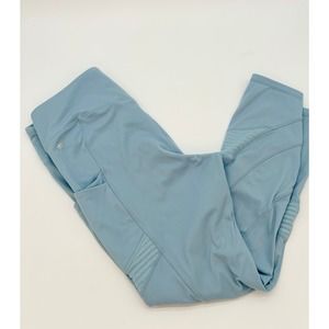 Fabletics Motion 365 Light Blue Textured Leggings Size XL